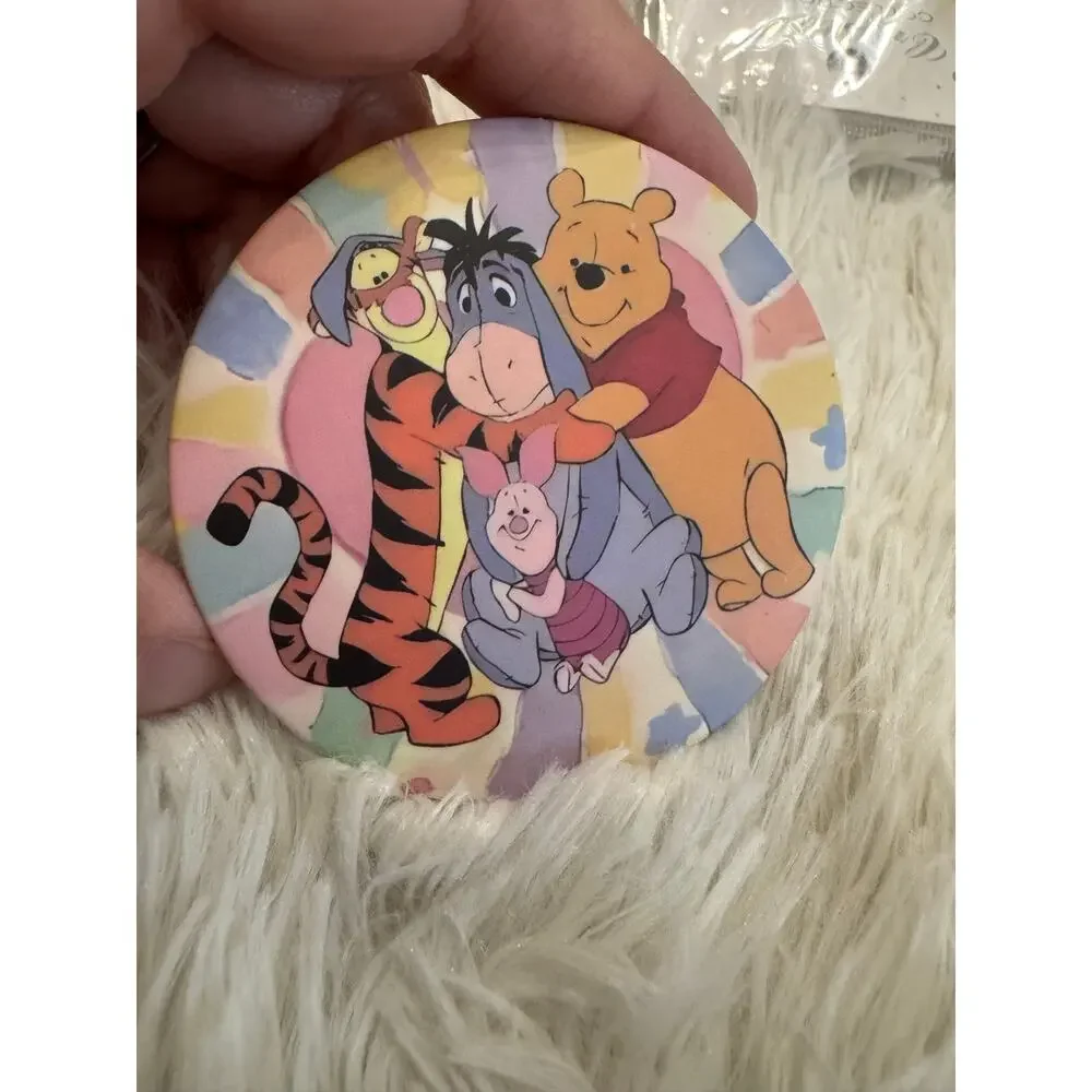 Winnie the Pooh & friends compact mirror hugging Pooh, Tigger, Eeyore & Piglet